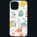 Cute funny nautical animals. Sea kids pattern iPhone 12 Pro Max Case<br><div class="desc">Cute funny nautical animals pattern iPhone 12 Pro Max Case.</div>