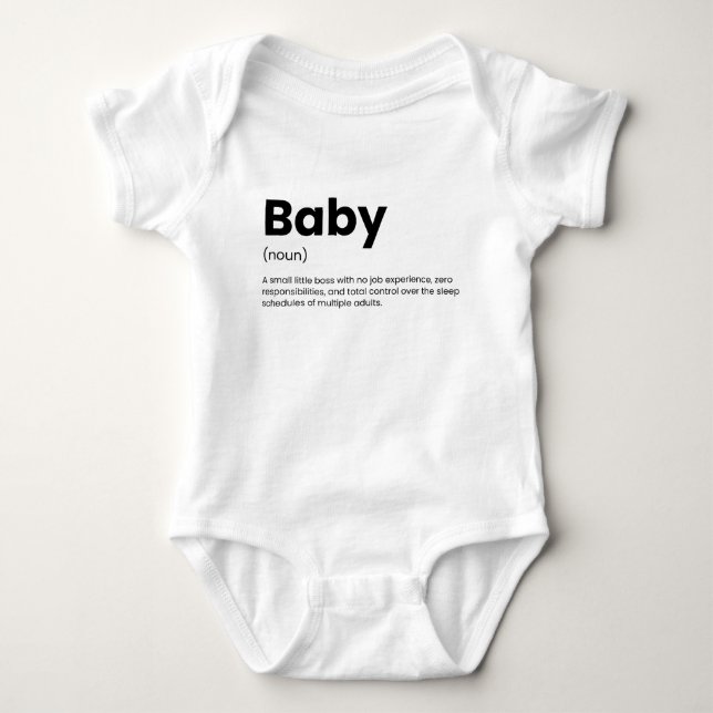 Cute Funny Newborn Family Baby Saying Bodysuit (Front)