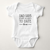 Cute Funny No Dating Like Ever Baby Bodysuit (Front)