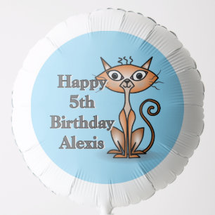 Cute Funny Orange Cat Balloon