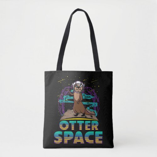 Cute funny otter lover Otter gift  Otter Space Tote Bag