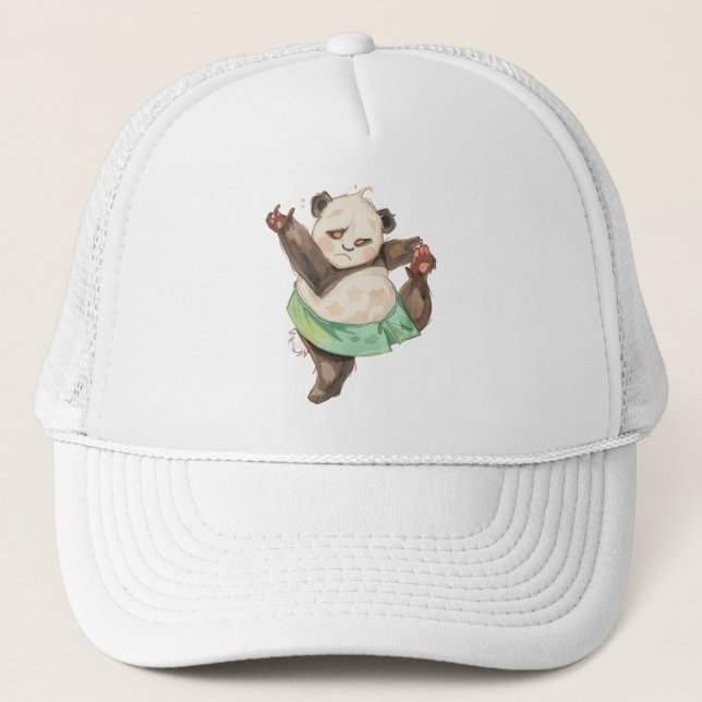 Cute Funny Panda Ballerina Cap (Front)
