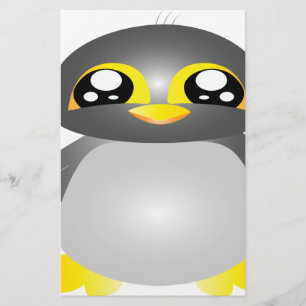cute funny penguin animal stationery