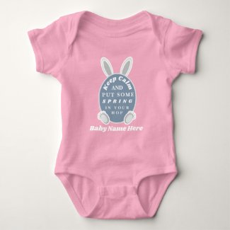 Cute Funny Personalized Baby Girl Easter 