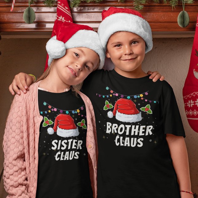 Cute Funny Personalized Santa Hat Christmas T-Shirt (Creator Uploaded)