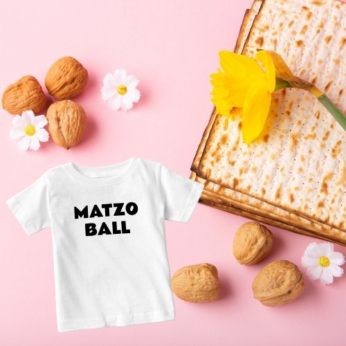 Cute Funny Pesach Passover Matzo Ball Baby T_Shirt