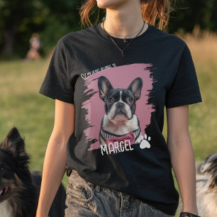 Cute funny Pet Name Photo My Heart Belongs T-Shirt