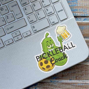 Cute Funny Pickleball Coach Custom  Sticker