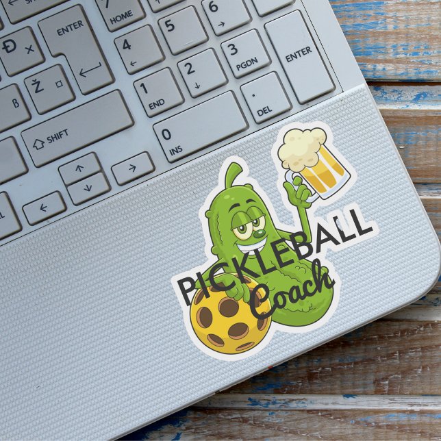 Cute Funny Pickleball Coach Custom  Sticker (Creator Uploaded)