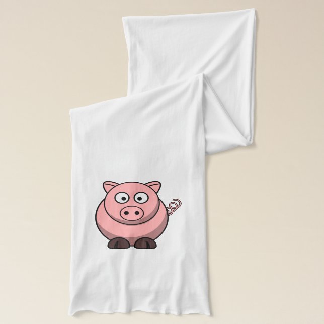 Cute Funny Pig Scarf (Left)