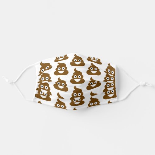 Cute Funny Poop Pattern Adult Cloth Face Mask