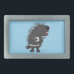 Cute funny porcupine playing banjo cartoon belt buckle<br><div class="desc">This cute porcupine has music on his mind as he plays a banjo! Drawn in happy cartoon style for spiky,  prickly fun!</div>