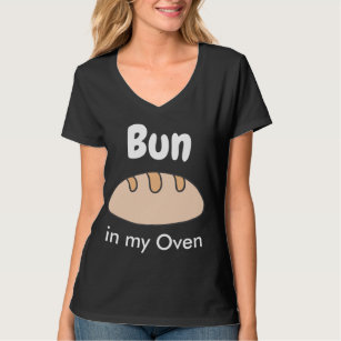 Bun In The Oven Cute Pregnancy Shirts Women Funny Pregnancy Shirt