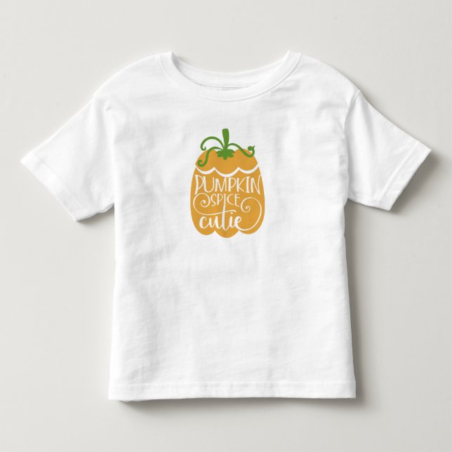 Cute funny pumpkin toddler Halloween Thanksgiving T-shirt (Front)