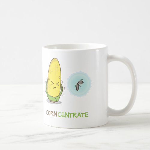 Cute Funny Punny Corn Concentrate Coffee Mug