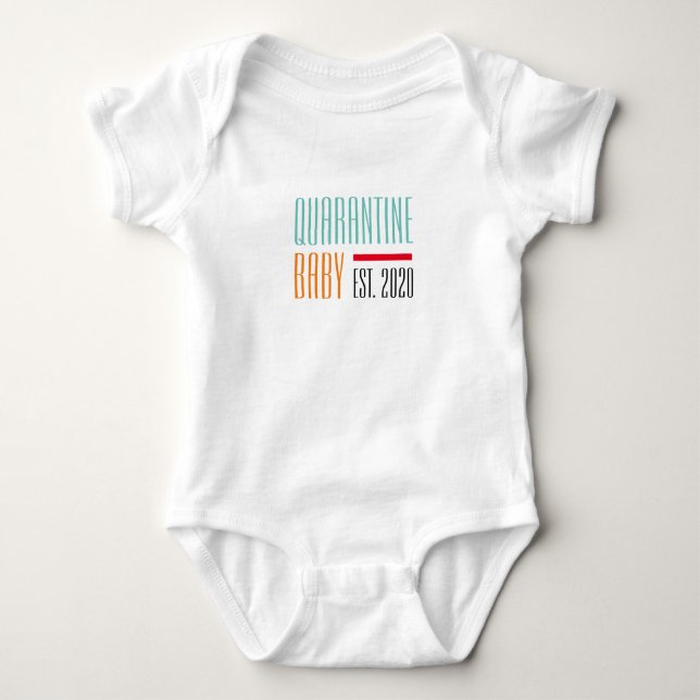 Cute & Funny Quarantine Baby 2020 Baby Bodysuit (Front)