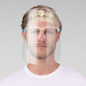 Cute Funny Queen Gold Tiara Face Shield (Insitu)