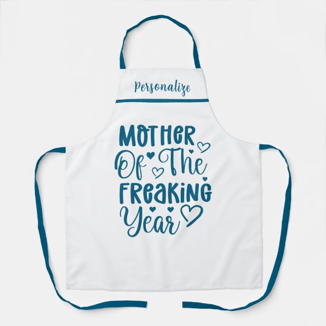 Cute Funny Quote Gift for Mom Kitchen Apron (Front)