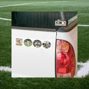 Cute Funny Quotes Lion Football Dad Photo Bumper Sticker