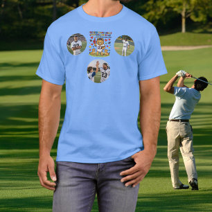 Cute Funny Quotes Lion Football Dad Photo T-Shirt