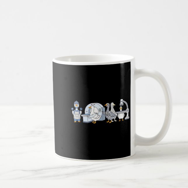 Cute funny radiologic technologist gooses tech coffee mug (Right)