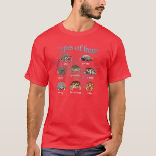Cute Funny Rain Frog Animal Lover Memeype Chart bo T-Shirt