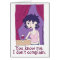 Cute Funny Red Wine Vino Cartoon Girl