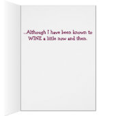 Cute Funny Red Wine Vino Cartoon Girl (Inside (Right))