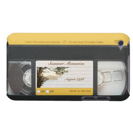Cute Funny Retro Video Cassette Ipod Touch 4g Case