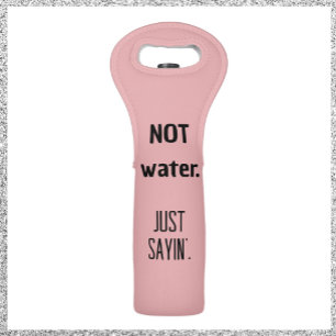 Cute Funny Rose Colored Wine Bag