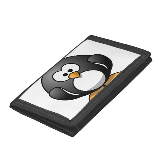 Cute Funny Round Penguin Trifold Wallet