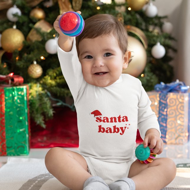 Cute Funny Santa Baby Christmas Outfit for Kids Bodysuit (Creator Uploaded)