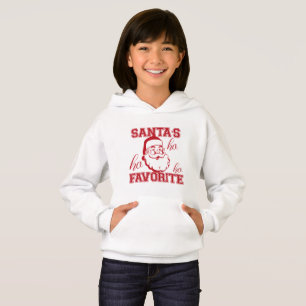 Cute Funny Santa's Favorite Ho Ho Ho Christmas Kid Hoodie