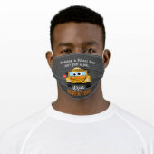 Cute, Funny School Bus Adventure Quote Adult Cloth Face Mask (Worn)