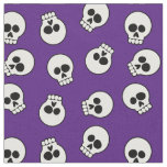 Cute Funny Skeleton Faces Fabric