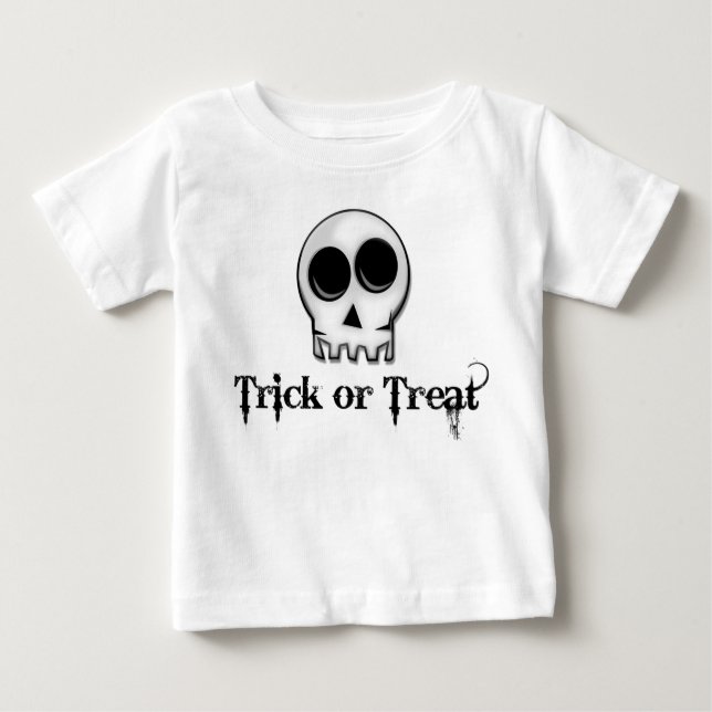 Cute Funny Skull Halloween Shirt (Front)