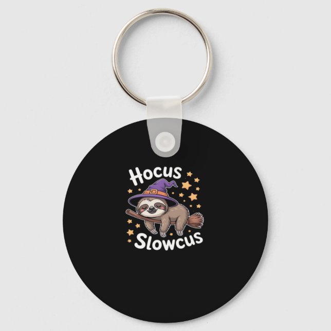 Cute Funny Sloth Halloween Essential T-Shirt Keychain (Front)