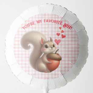 Cute funny squirrel Valentine's Day Balloon