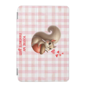 Cute funny squirrel Valentine's Day iPad Mini Cover