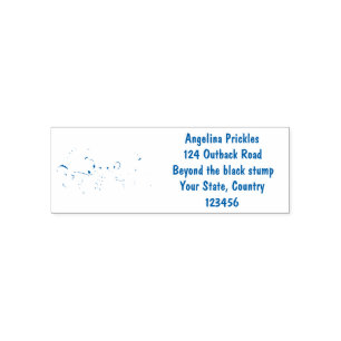 Cute funny squirrels cartoon illustration self-inking stamp