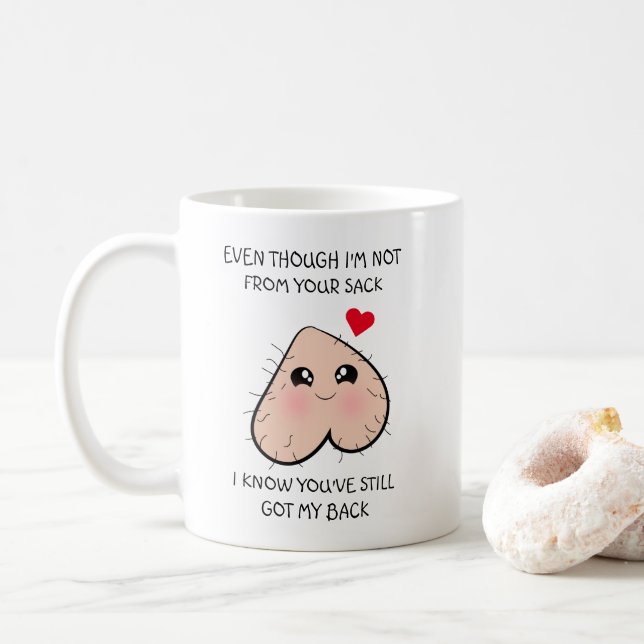 Cute Funny Step Dad Father's Day Coffee Mug (With Donut)
