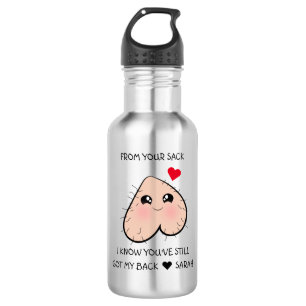 Cute Funny Step Dad Father's Day Stainless Steel Water Bottle