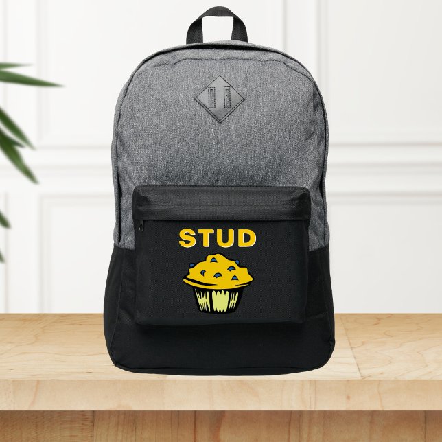Cute Funny Stud Muffin Port Authority® Backpack (Creator Uploaded)
