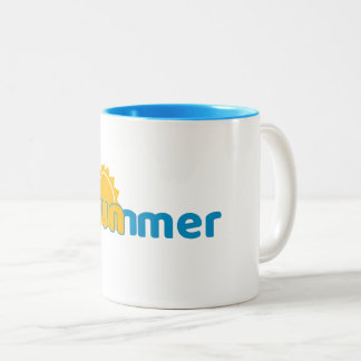 Cute & Funny Summer Mug- Perfect Gift for Friends  Two-Tone Coffee Mug
