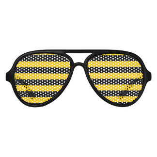 Cute funny sunglasess with bee pattern aviator sunglasses
