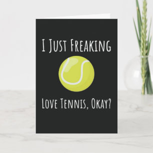 Cute Funny Tennis Cards For Player Sports Humor