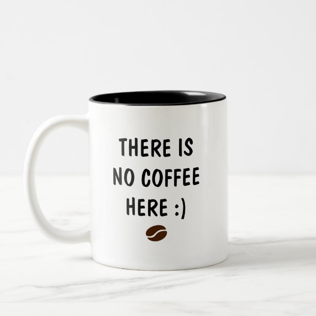Cute Funny Text Coffee Lover Customised Two-Tone C Mug (Left)