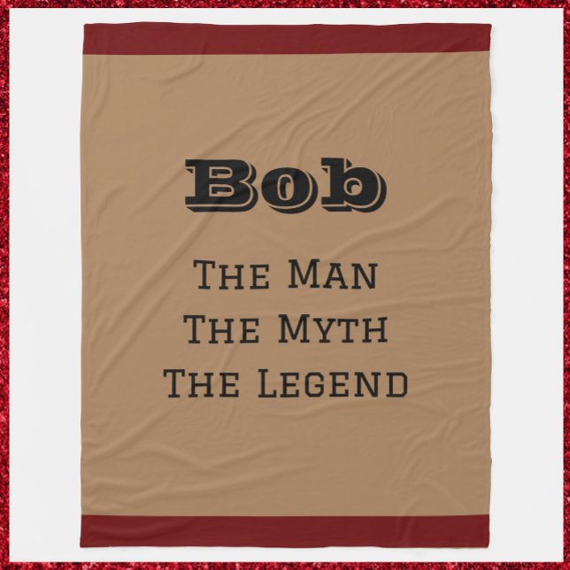 Cute Funny The Man The Myth The Legend Fleece Blanket (Creator Uploaded)