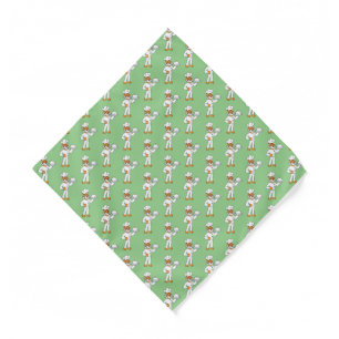 Cute funny tiger chef cartoon illustration bandana