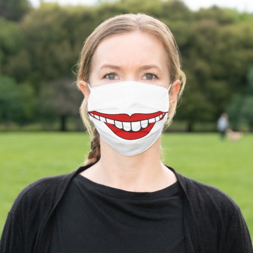 Cute Funny Toothy Smile Face Mask